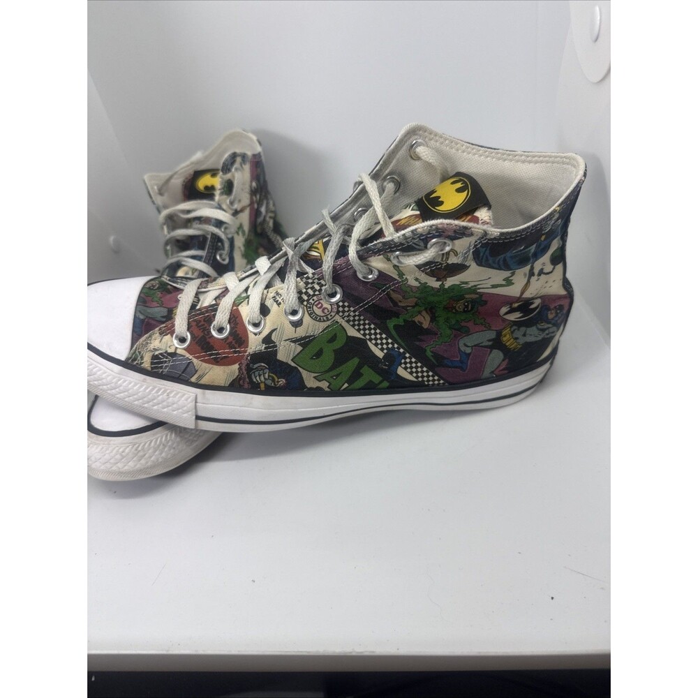 Converse Chuck Taylor All Star High Tops DC Comic Batman's 80th Anniversary Sz12 - Picture 5 of 7